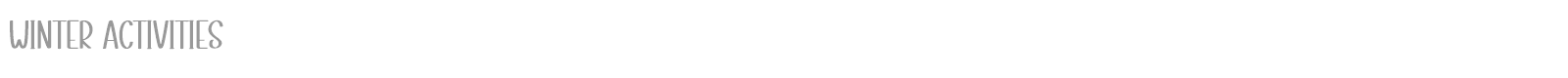 Winter Activities font preview
